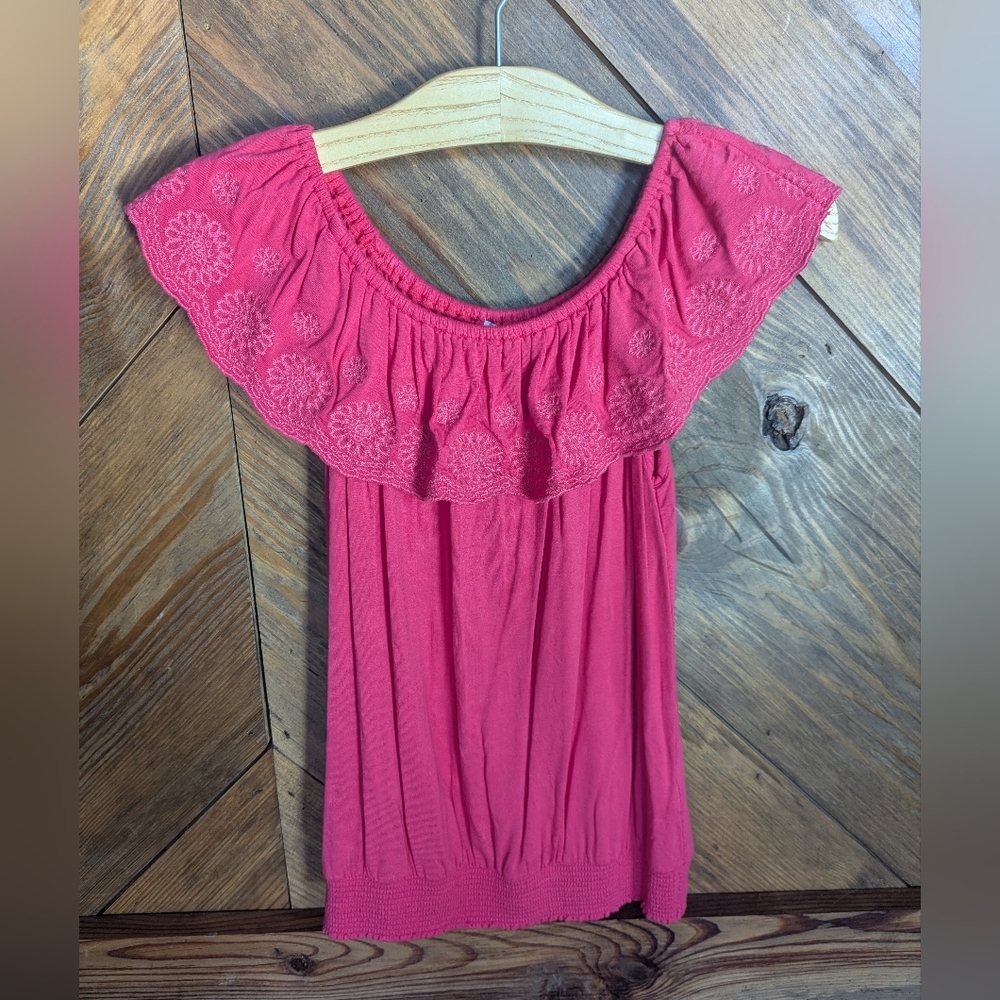 Dex Women's Pink Off-Shoulder Top